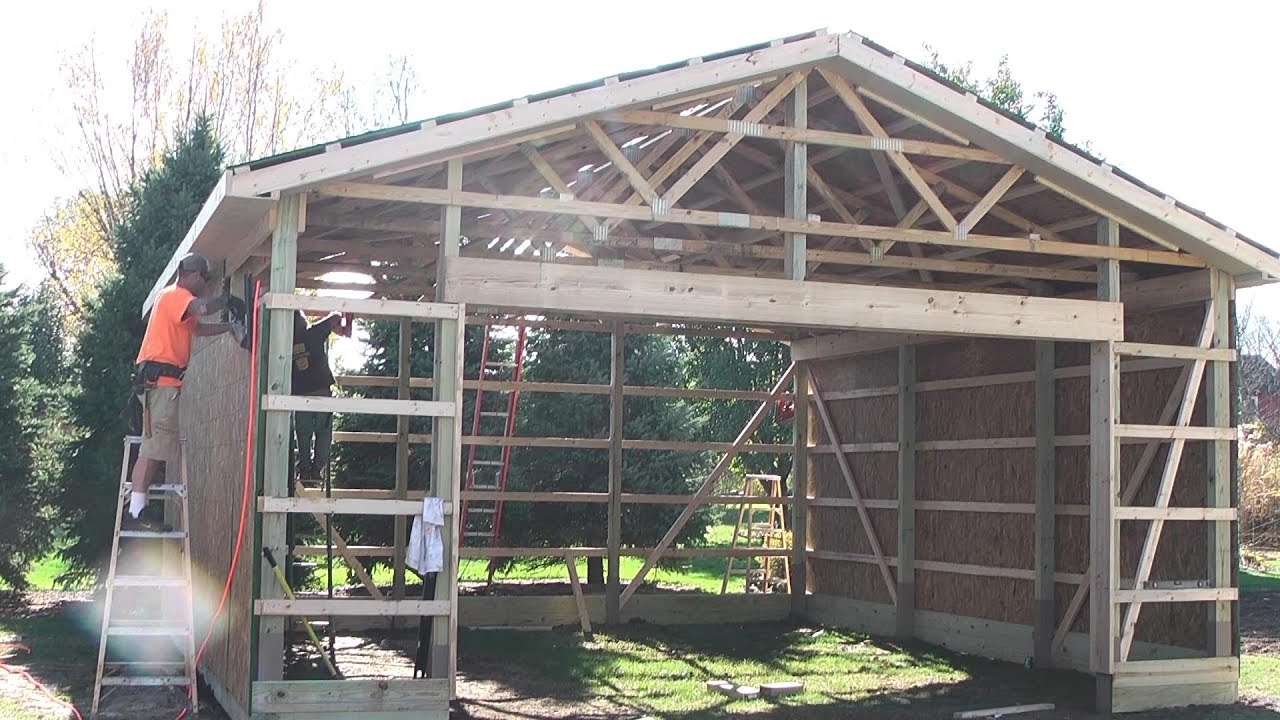 How to Build a Pole Barn Garage?