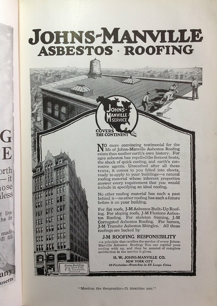 what years was asbestos used in home building