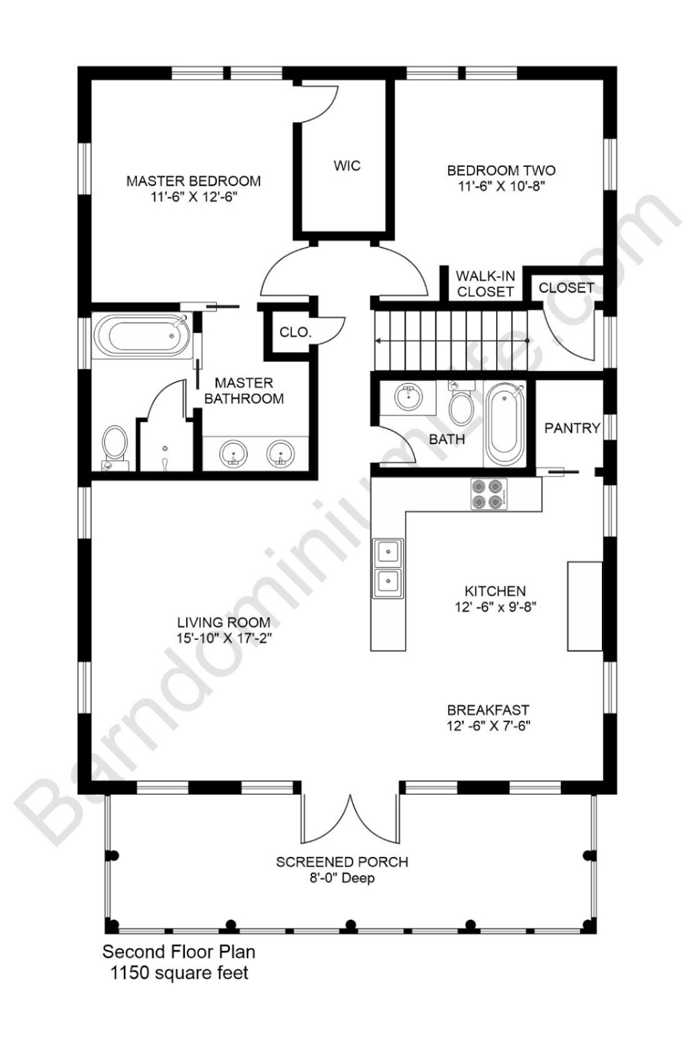 Functional Design: 2 Bedroom Barndominium with Shop Space